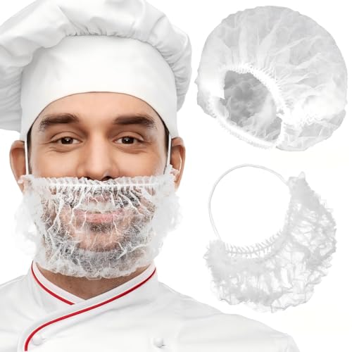Bonnets bouffants et filets de protection barbe pour le service alimentaire en cuisine