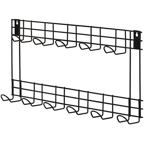 Wall Mount Garden Tool Storage Rack Hook On Garage, Garden and Yard, Black Cover