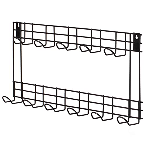 Wall Mount Garden Tool Storage Rack Hook On Garage, Garden and Yard, Black