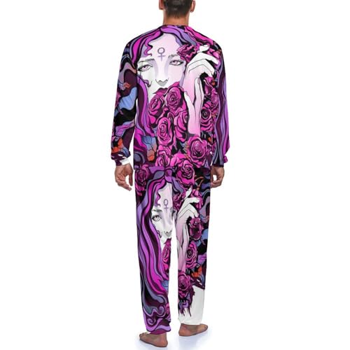 Pyjama homme fleurs ensemble fluide pour éviter la transpiration
