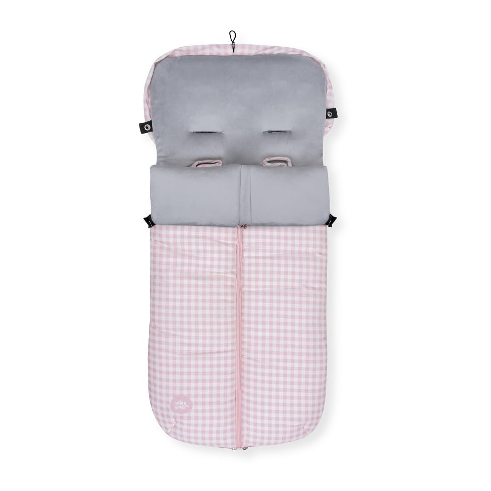 mibebestore - Saco Silla Paseo Universal Polar Modelo 9 Vichy Rosa - Oferta — view 4