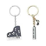 2 Piezas De Llavero De Notas De Piano, Cole Creativo, Accesorios para Bolsos, Accesorios De Estilo Musical.
