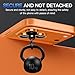 Suoman for iPhone 17 Pro/Pro Max Camera Lens Protector, Bling Glitter Independent Metal Crystal Tempered Glass Camera Lens Cover [Strong-Adhesion][Does not Affect Night Shots]-Orange