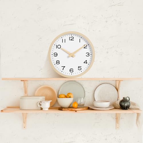 Akcisot Wall Clock,Boho Kitchen 10 Inch Wall Clocks Battery Operated Non Ticking,Silent Modern Clock Decorative thumb #7