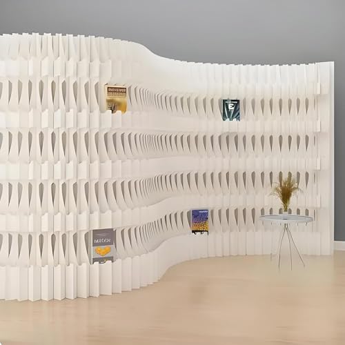 Séparateur de pièce portable blanc anti-regards pour bureau et studio 160cm - 2