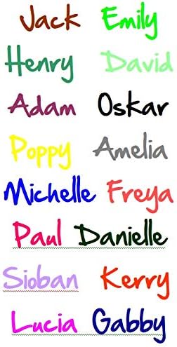Hand of Sean Personalised 15cm Name Sticker Boy Girl Vinyl Water Bottle Lunch Box Book