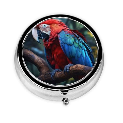 Pill Box Parrot on The Branch���E���h�s���P�[�X �~�j���^���g���x���s���{�b�N�X ���z�p ���^ ���킢�� 3�R���p�[�g�����g �� �s���I�[�K�i�C�U�[ �|�[�^�u���s���R���e�i�z���_�[ �����̖� �r�^�~��