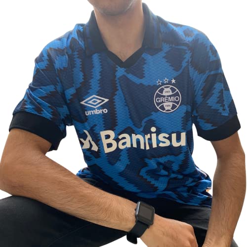 Camisa Masculina Umbro Grêmio Oficial III 2021 Marinho/preto - M