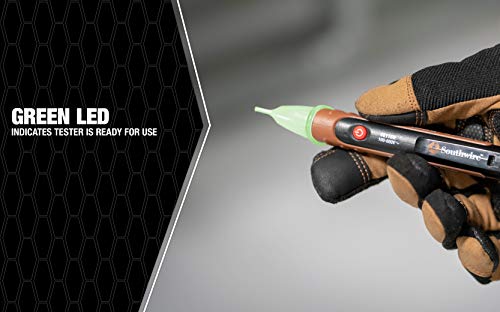 Southwire Tools & Equipment Southwire 40116N Ac Pen Tester, Ncvt Detects 100-600Vac, Non-Contact Voltage Detector With Led Flashlight, 6' Drop Test Rated, One Size, Green,Red #TOP2