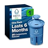 Brita Longlast Water Filter, Longlast Replacement Filters for Pitcher and Dispensers, Reduces Lead, BPA Free 1 Count