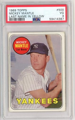 Graded 1969 Topps Mantle #500 Graded Card