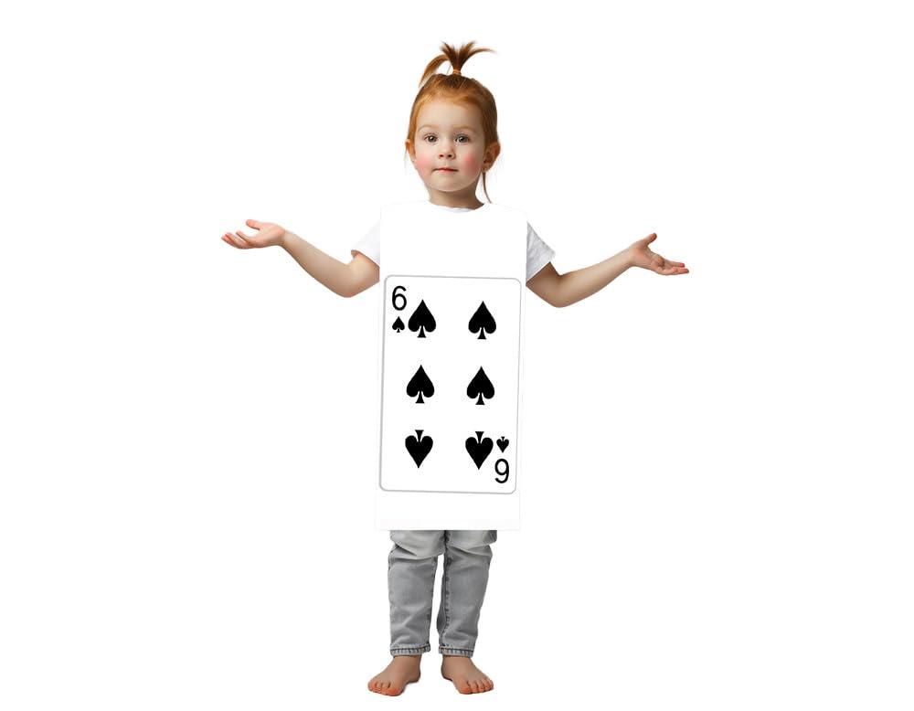 TABARDO! Playing Card Costume for Kids and Toddlers, Fancy Dress Outfit (Small, 6 Of Spades) โ image 1