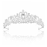 OIXEYA Krone, Tiara Hochzeit, Krone Damen, Krone Braut, Kristallkrone Strass Krone, Für Hochzeit,...