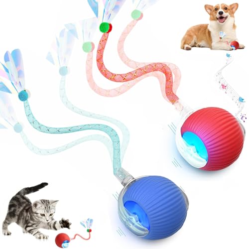 2 Packs Speed 2.0 Tail Interactive Cat Toys for Indoor