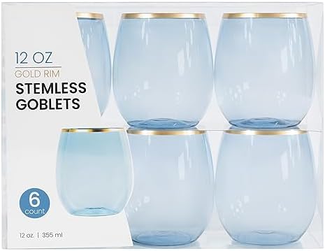 PLASTICPRO 12 Pack Blue...