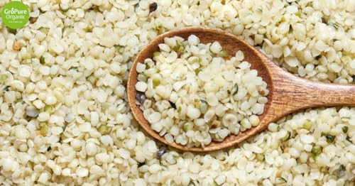 Image of GroPure Organic | Hemp Hearts 150g | Hulled Hemp Seeds for Eating | 36g Complete Protein | 10g Omega 3 & 6 Per Serving | Hemp Hearts for Eating | Raw, Pesticide-Free | Blends Into Smoothies, Salads & More