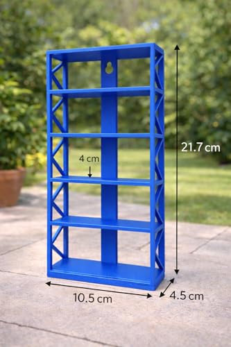 Image of Hotwheel Display Stand [Single Stand -5 Shelves - no Cars] (Blue)