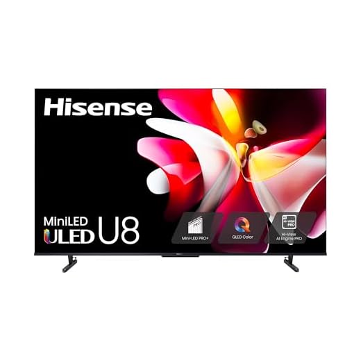 Hisense 100-Inch Class U8 Series Mini-LED ULED 4K UHD Google Smart TV (100U8K) - QLED, 480 Motion Rate, 144Hz Game Mode Pro, Dolby Vision IQ, HDMI 2.1, Alexa Compatibility, 2.1.2 Multi-Channel Audio