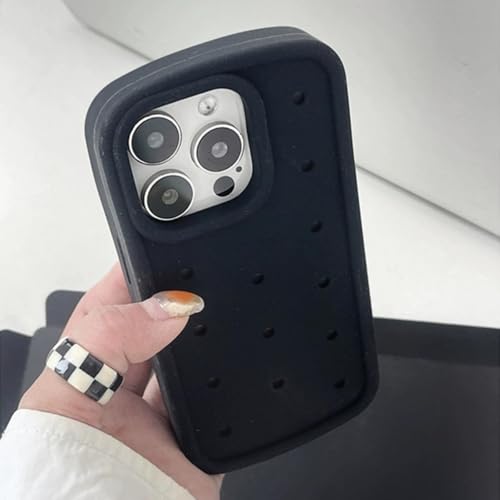 Coque en silicone souple noire pour iPhone 13 Pro Max respirante
