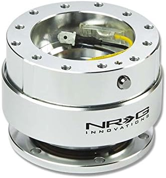 NRG SRK-100SL Steering Wheel Ball Lock Quick Release Adaptor Kit Gen 1.5 (Chrome Body w/Silver Ring)