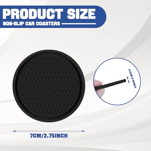 Portavasos de silicona antideslizante para auto 2.75 pulg miniatura 2