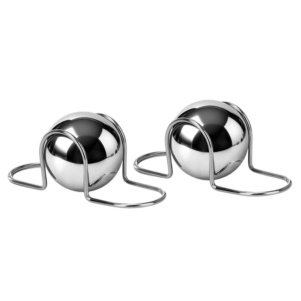 Aundhegrtt Espresso Cooling Ball 2Pcs Stainless Steel Cool Down Ice Ball for Coffee for Espresso Accessories Brew Extract Chilling Tool