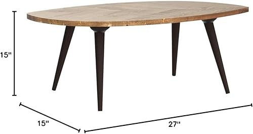 Miniatura 2 de Mesa central moderna | Mesa de centro de abeto | Muebles de madera (L oscuro) Aceite oscuro,Aceite Naturel