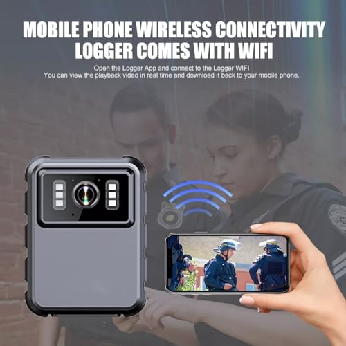 CHICHIYANG Body Camera Wearable Camcorder 2K HD miniatura 5