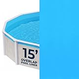 Blue 15-ft Round Standard Gauge Overlap Liner - 48/54-in