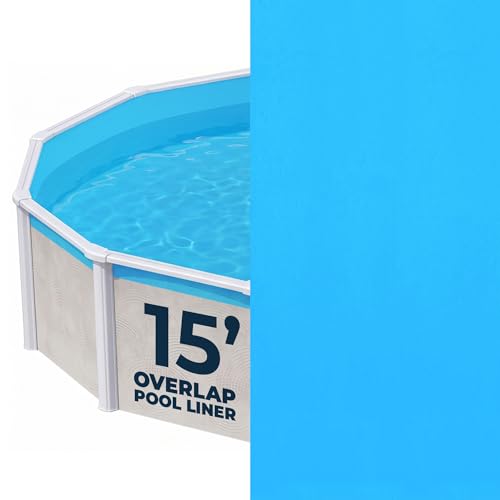Blue 15-ft Round Standard Gauge Overlap Liner - 48/54-in