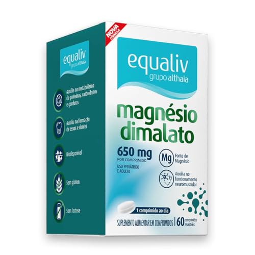 Magnésio Dimalato 650mg (60 comp), Equaliv