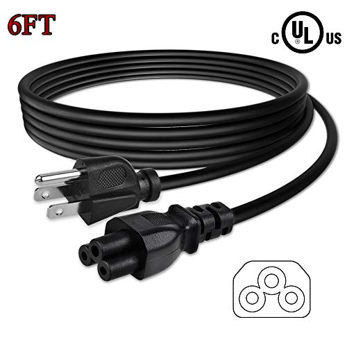 ABLEGRID 6ft UL Listed AC Power Cord Outlet Socket Plug Cable for LG