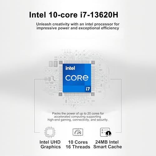 Image of Lenovo IdeaCentre AIO Desktop | 27 inch FHD IPS Touchscreen (99% sRGB) | Intel 10-core i7-13620H (>Ultra 9 185H) | 16GB DDR5 512GB SSD | Type-C Harman Speaker Wi-Fi6 5MP Camera Win11Pro w /DLCA Accessory