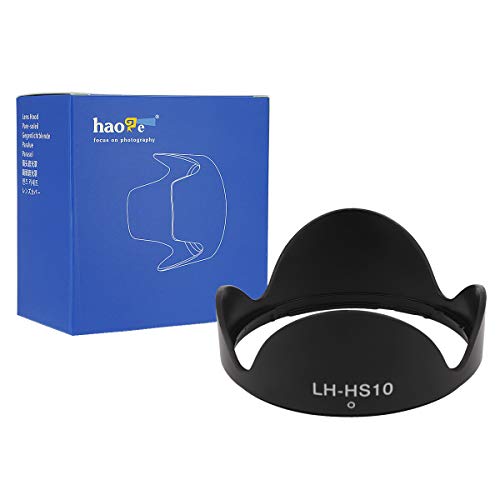 Haoge Bayonet Lens Hood for Fujifilm Fuji FinePix HS10, HS11, HS20, HS22, HS25, HS28, HS30, HS33, HS35, HS50 Camera Replaces Fujifilm LH-HS10