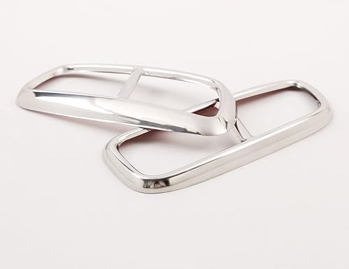 Cubierta de tubo de escape trasero de automóvil de acero inoxidable brillante cromado compatible con Volvo XC60 S60 XC90 S90 V90 2014 2015 2016 2017