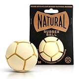 M2 Pet Products Natural Rubber Dog Ball - Round Chew Toy for Medium to Large Dogs - Dog Toys Made from Sustainable Rubber - Patented Safety Channels for Airflow & Safe Play - Supports Dental Wellness