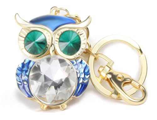 Quadiva Joyas para bolsos, motivo de búho, decorada con cristales Cover