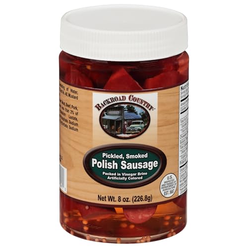 Backroad Country Pickled Smoked Polish Sausage, 8 Ounce Jar