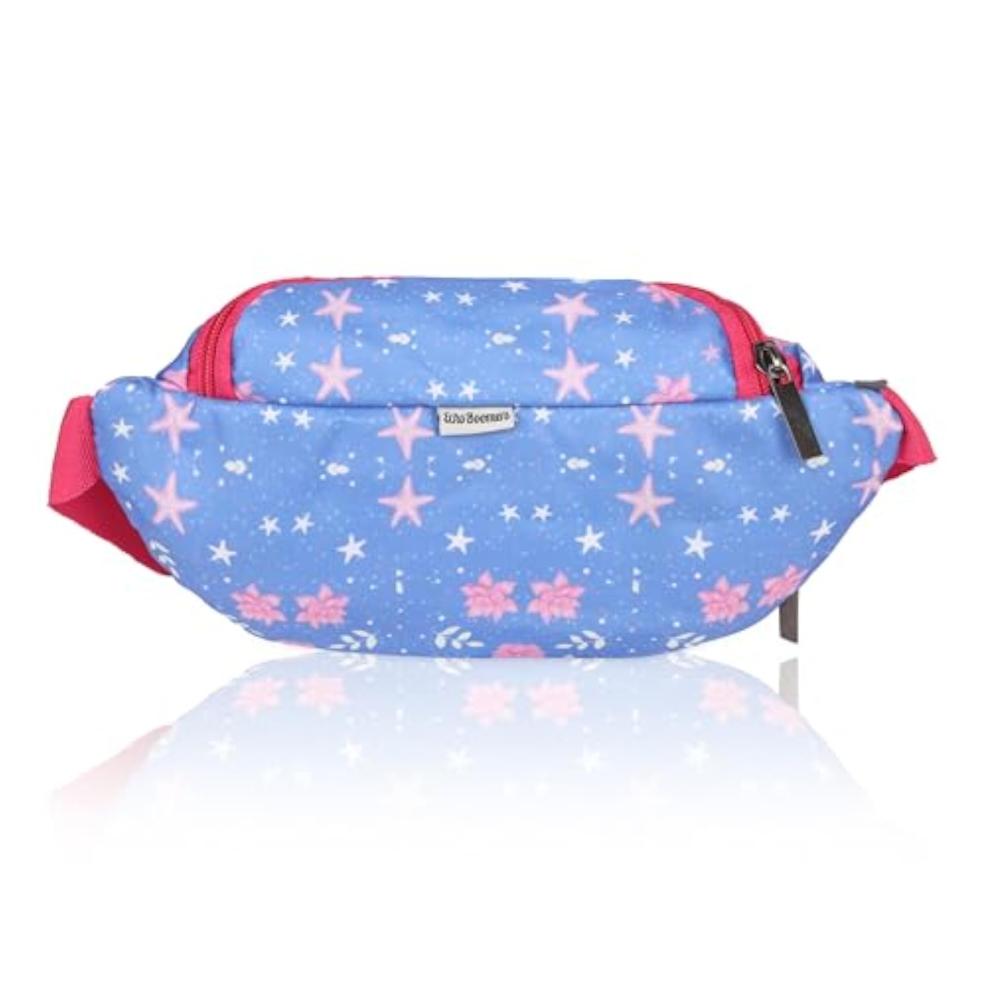 Pink Mermaid Print Waist Bag, Multi-Purpose Pouch