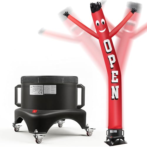 Image of 12FT Inflatable Dancing Man with 3 /4HP Blower, Highly Durable and Tear Resistant Polyester Polyamide Nylon Inflatable Man Dancing, Waving Inflatable Tube Guy