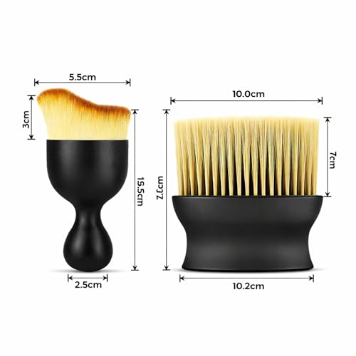Image of Car Interior Cleaning Brush Combo 2 PCS | Car Dashboard Cleaning Brush & Car AC Vent Brush | Soft Car Detailing Brush Set for Interior Dust Cleaning