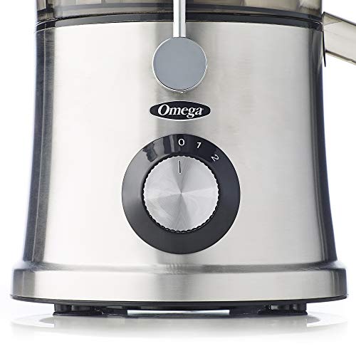 Omega C2100S High Juicer With Extra Large Three-Inch Chute Extracts Juice From Whole Foods & Includes A Stainless Steel Filter & High Low Settings, 3-Speed, Silver #TOP5