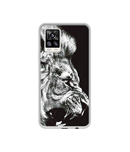Image of Angry Lion Design Printed Silicon Soft TPU Back Case Cover for Vivo V20