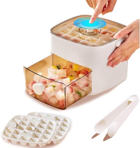 Bandeja para cubitos con tapa y recipiente, 48 piezas miniatura 1