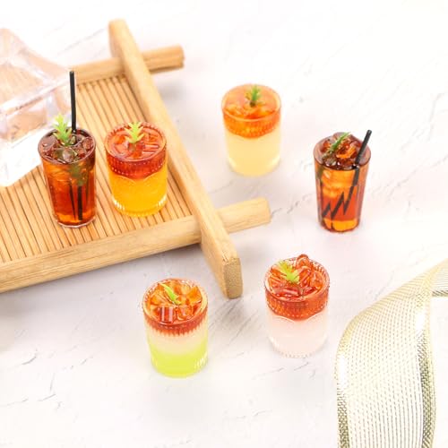 Mini boisson pour maison de poupée et scène de café d'été