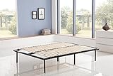Somier 160x200 cm Kosmi - Somier de láminas con Patas de 160x200 cm para Cama Doble