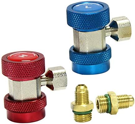 Air Con Hose Adapter VIVOHOME AC R134a Refrigerant Quick Coupler - Foto 9