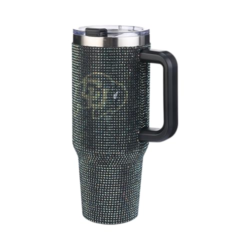 Image of The Memory Company Officially Licensed NCAA 40oz Rhinestone Game Day Tumbler, Stainless Steel Water Bottle with Lid & Straw, Vacuum Insulated, For Hot & Cold Drinks, University of Colorado, Boulder