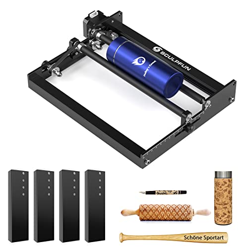 Sculpfun Grabador Láser Rodillo Giratorio, Con 4 Módulo De Soporte Separable, 360 Eje Y Grabado Rodillo Giratorio, Juego Rodillos Giratorios Mejorados Sculpfun Grabador Láser Rodillo Giratorio, Con 4 Módulo De Soporte Separable, 360 Eje Y Grabado Rodillo Giratorio, Juego Rodillos Giratorios Mejorados