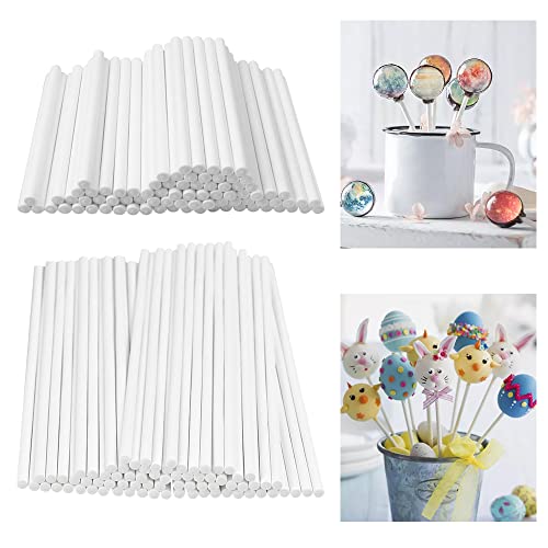 KBNIAN 200 Piezas Palitos para Piruletas Palos para Cake Pops Divertidas Palos para Piruletas...